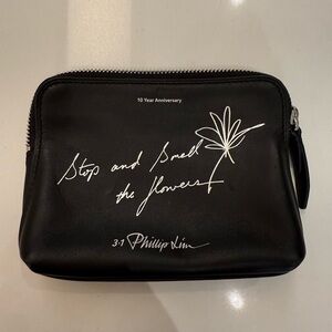 3.1 Phillip Lim 10th Anniversary Leather Pouch Stop‎ and Smell the Flowers